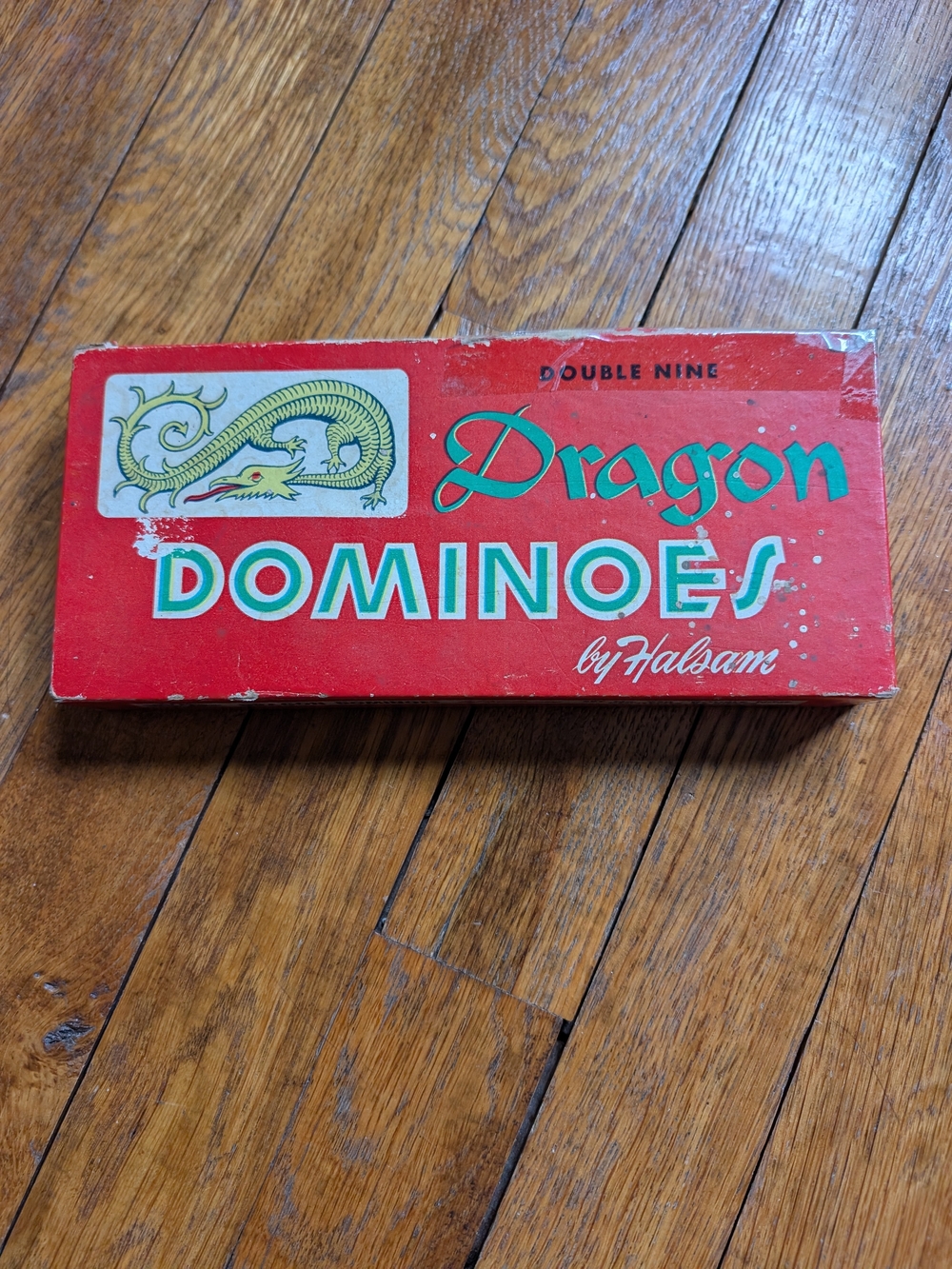 Vintage Dragon Dominoes - Red